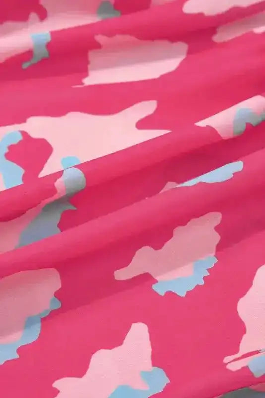 Rose Smocked Puff Sleeve V-Neck Blouse - Fashionfitz