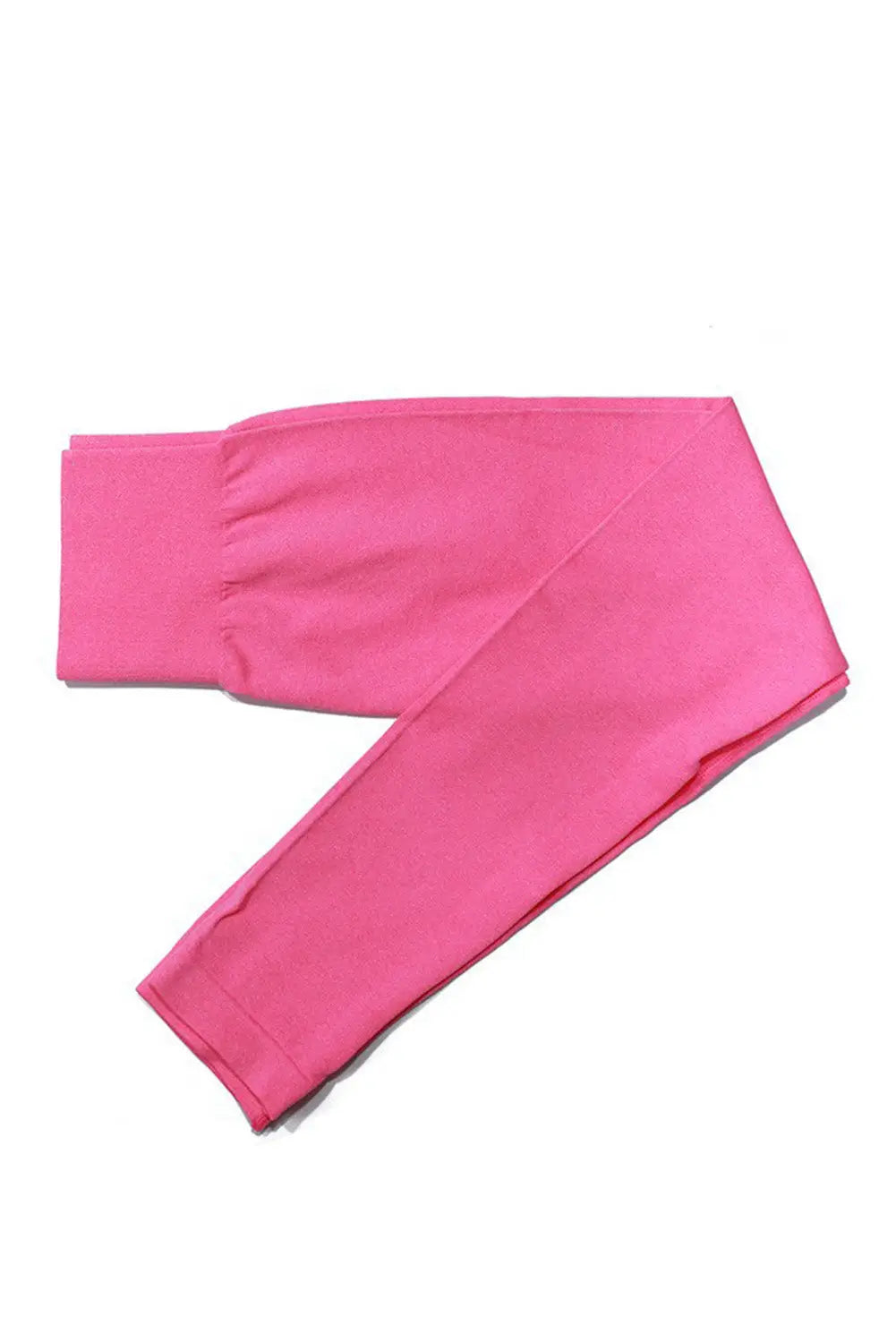 Rose solid color seamless high waist yoga pants - s - active shorts