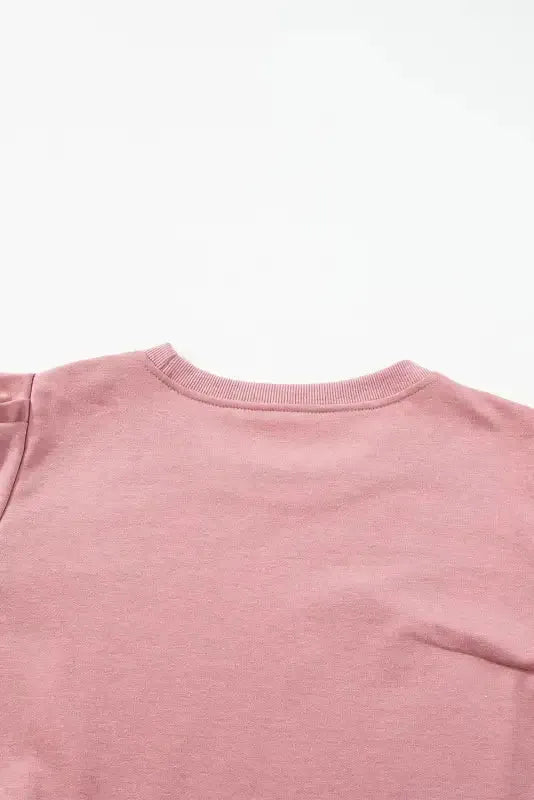 Rose Tan Button Tab Detail Long Sleeve Top - Fashionfitz