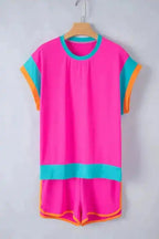 Rose Tee and Shorts Matching Set - Fashionfitz