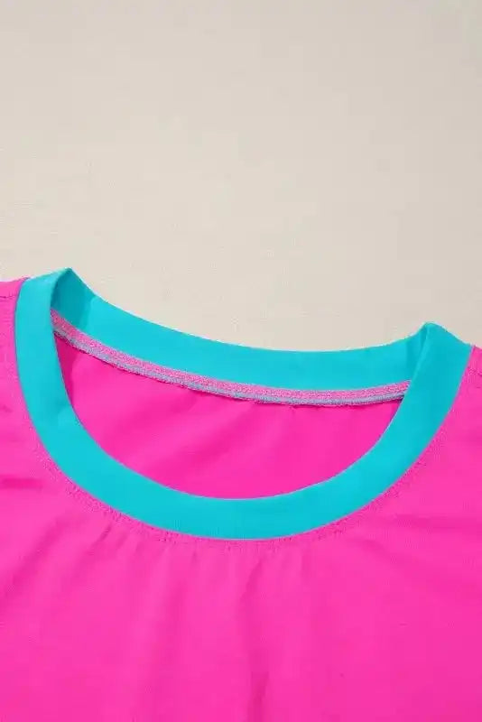 Rose Tee and Shorts Matching Set - Fashionfitz