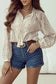 Rosette lace blouse | romantic chic top | fashionfitz