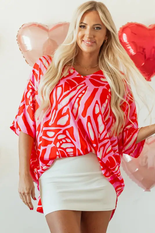 Ruby rhapsody blouse – elegant oversized fit | fashionfitz