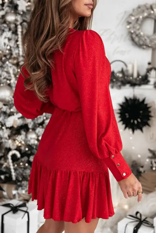 Ruby ruffle dress: the perfect blend of comfort & style