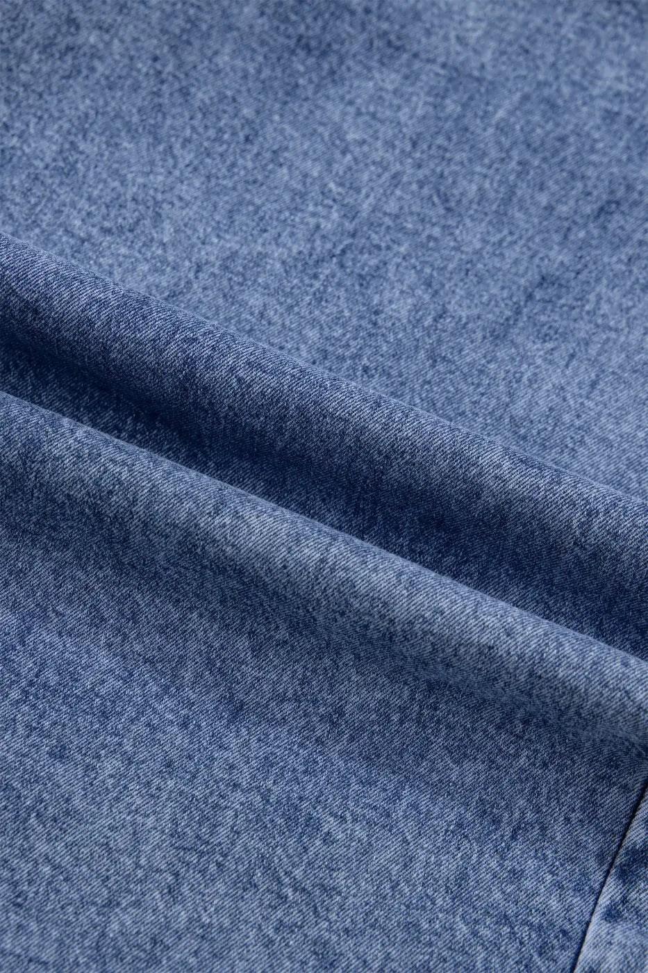 Ruffle denim shirt women | vintage blue western top