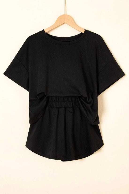 Two Piece Short Sets Polished Ruffle Skort Set