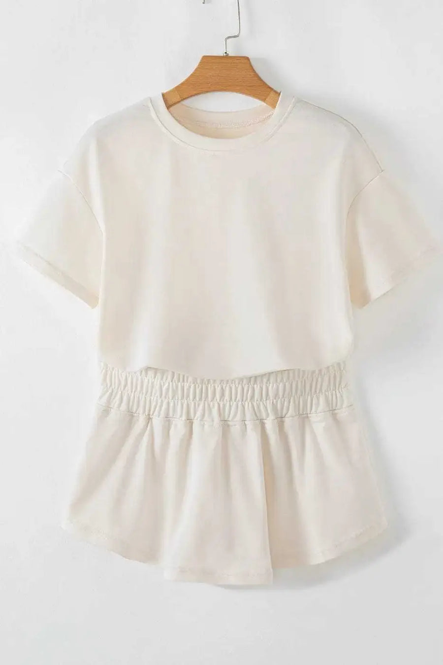 Two Piece Short Sets Polished Ruffle Skort Set