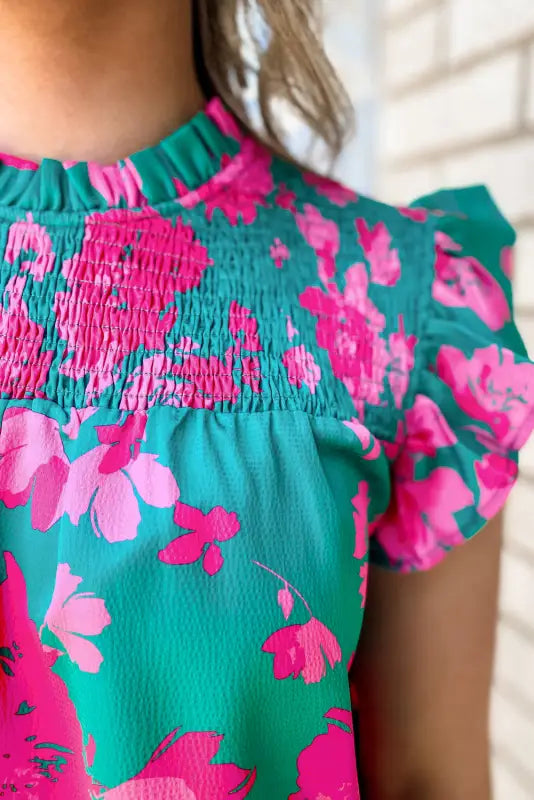 Ruffled romance plus blouse