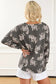 Russet orange cheetah animal print button up satin shirt - tops