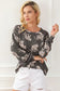 Russet orange cheetah animal print button up satin shirt - tops