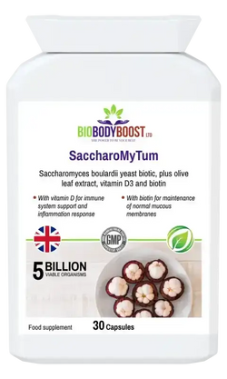 SaccharoMyTum - Vegan Probiotics and Vitamin D3 - Fashionfitz
