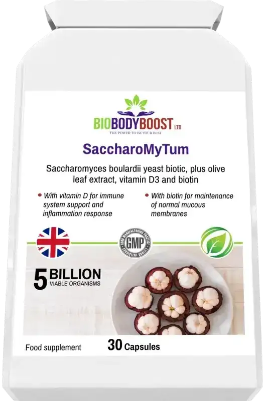 SaccharoMyTum - Vegan Probiotics and Vitamin D3 - Fashionfitz