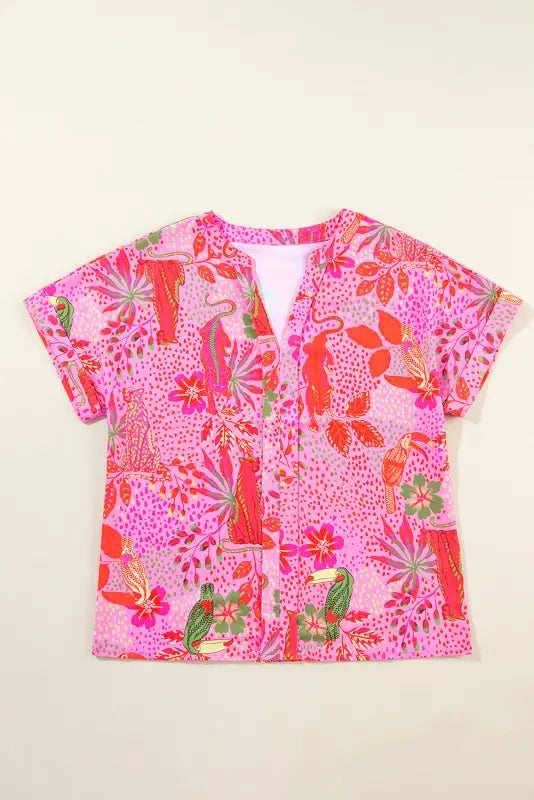 Safari chic floral blouse | summer tops | fashionfitz