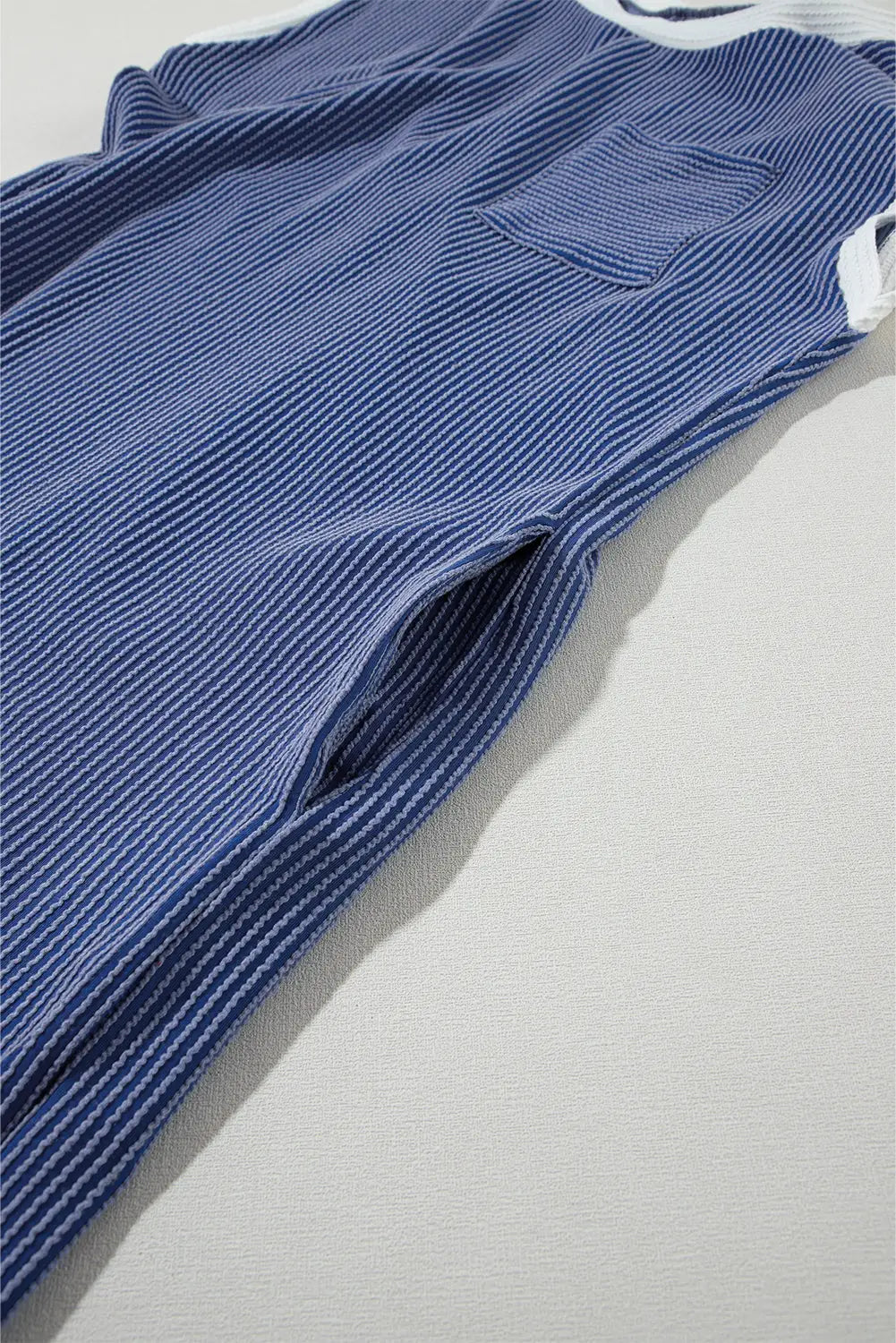 Sail blue rib textured cap sleeve t-shirt dress - dresses/t shirt dresses