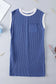 Sail blue rib textured cap sleeve t-shirt dress - dresses/t shirt dresses