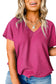 Sapphire bubble hem plus top - size t-shirts