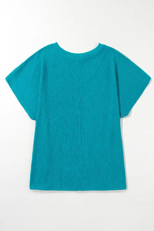 Sapphire bubble hem plus top - size t-shirts