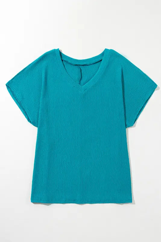 Sapphire bubble hem plus top - size t-shirts