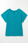 Sapphire bubble hem plus top - size t-shirts