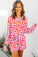 Sassy spots pink leopard pajama set