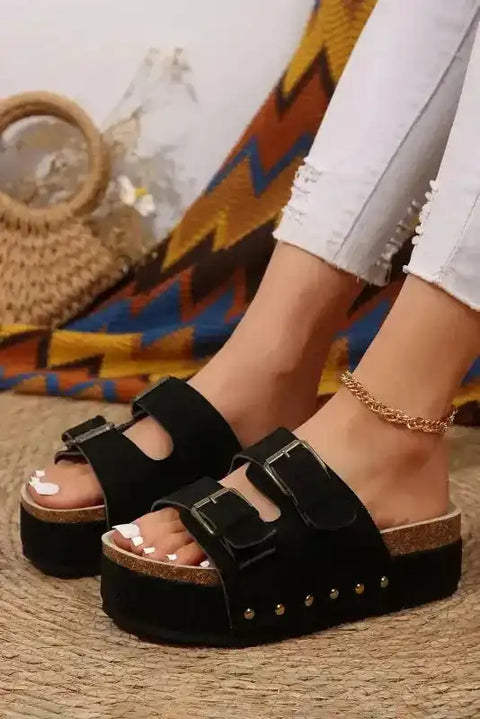 Sassy Strides Suede Slippers - Fashionfitz