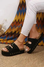 Sassy Strides Suede Slippers - Fashionfitz
