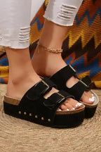 Sassy Strides Suede Slippers - Fashionfitz