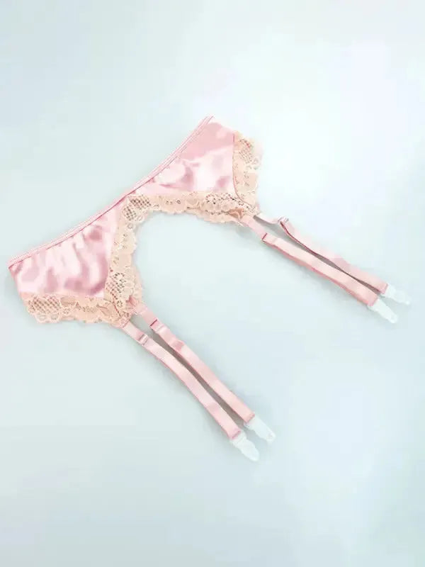 Say My Name 3-Piece Garter Lingerie Set - Fashionfitz