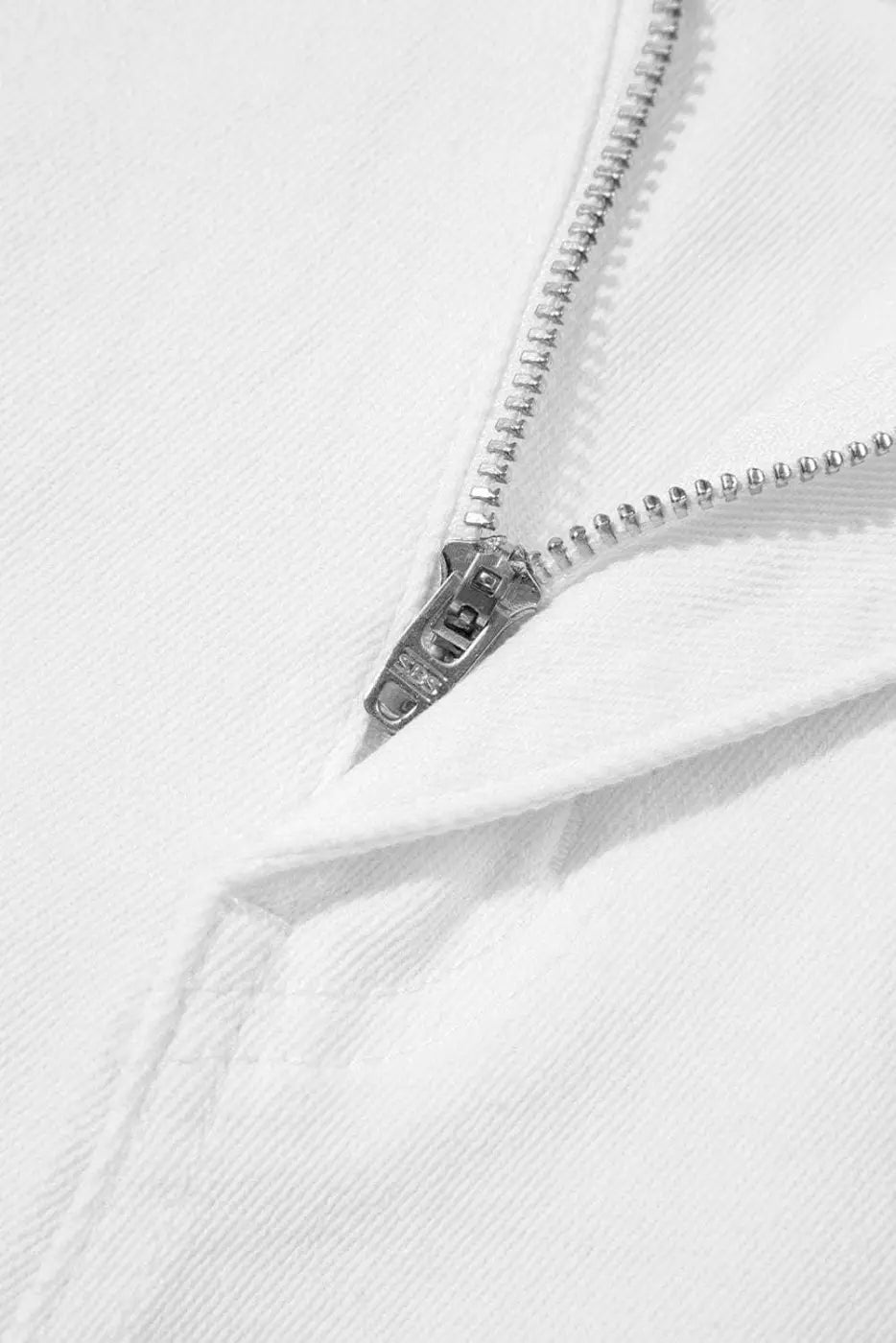 Denim Shorts Scalloped Hemline Denim Shorts