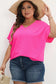 Scarlet waves - flowy v-neck tunic top - plus size blouses