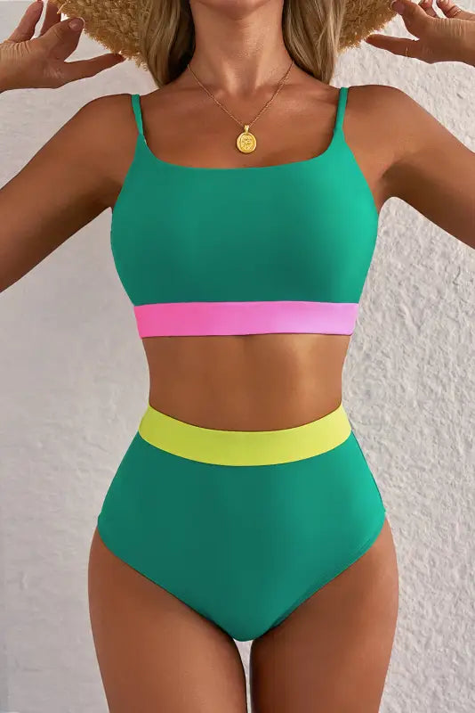 Sea green high waist bikini by fashionfitz