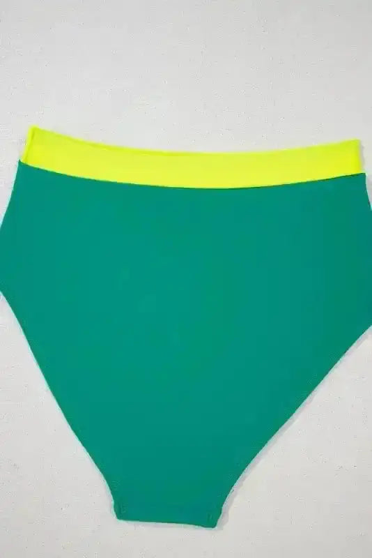 High Waisted Swimsuit Sea Green High Waist Bikini
