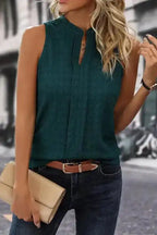Sea Green Lattice Tank Top - Fashionfitz