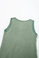 Sea green scoop neck waffle knit flowy vest - tops/tank tops