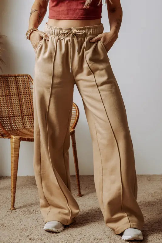 Seamless charm wide-leg trousers