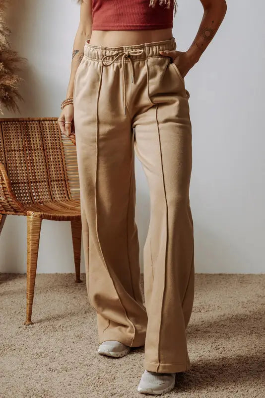 Seamless charm wide-leg trousers