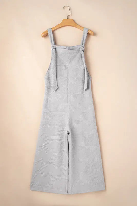 Self-tie strap wide-leg overalls | women’s | fashionfitz