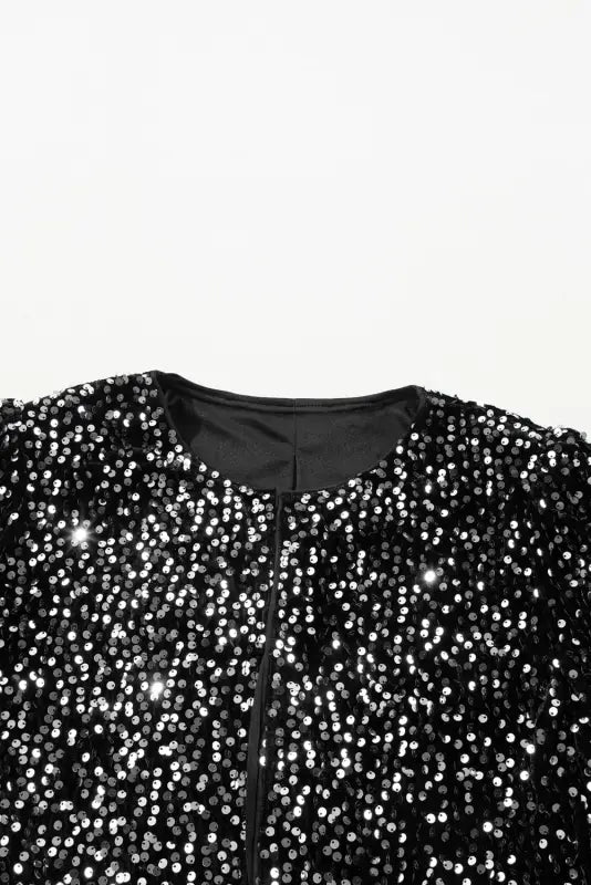 Sequin dream cropped jacket