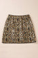 Sequin leopard club skirt