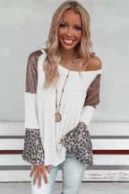 Sequin Patchwork Bell Sleeve Tunic Top - Fashionfitz