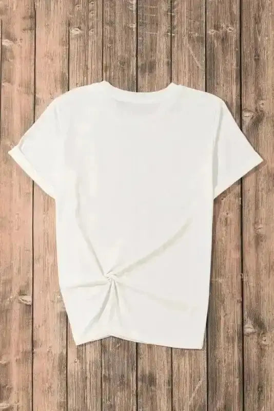 Graphic Tees Sequin Squad Rugby Cotton T-Shirt