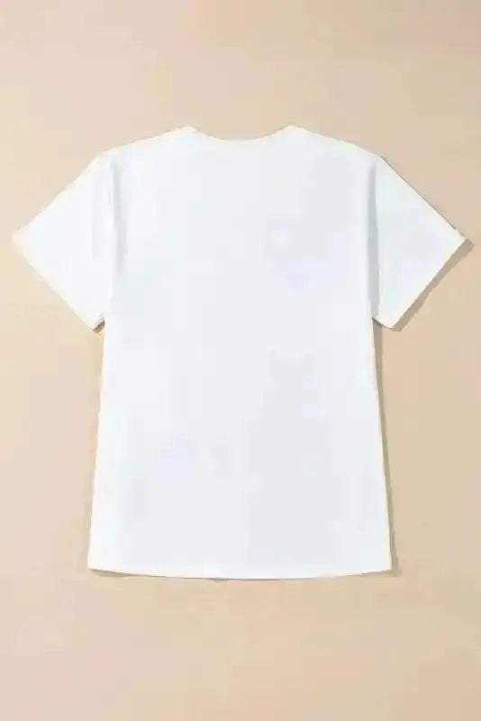 Graphic Tees Sequin Squad Rugby Cotton T-Shirt