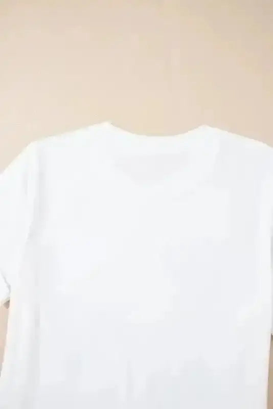 Graphic Tees Sequin Squad Rugby Cotton T-Shirt