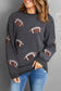 Sequin rugby graphic sweatshirt - sweatshirts