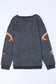 Sequin rugby graphic sweatshirt - sweatshirts