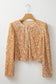 Sequined splendor cropped jacket