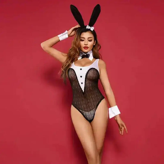 Sexy Bunny Bodysuit - Lace Cosplay Lingerie - Fashionfitz