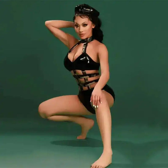 Sexy Military Uniform Cosplay Lingerie - Fashionfitz