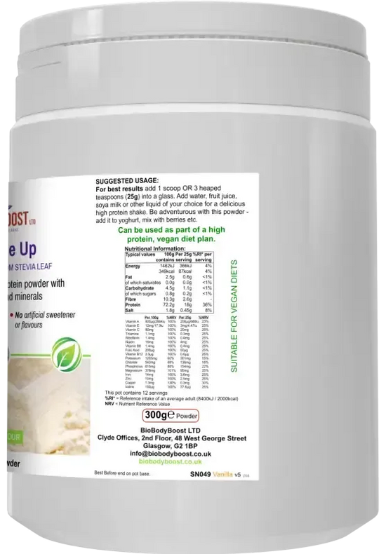 Shake Me Up (vanilla)- Vegan Protein Powder Meal Shake - Fashionfitz