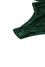 Sheer Dotty Long Sleeve Ribbed Velvet Bodysuit - Fashionfitz